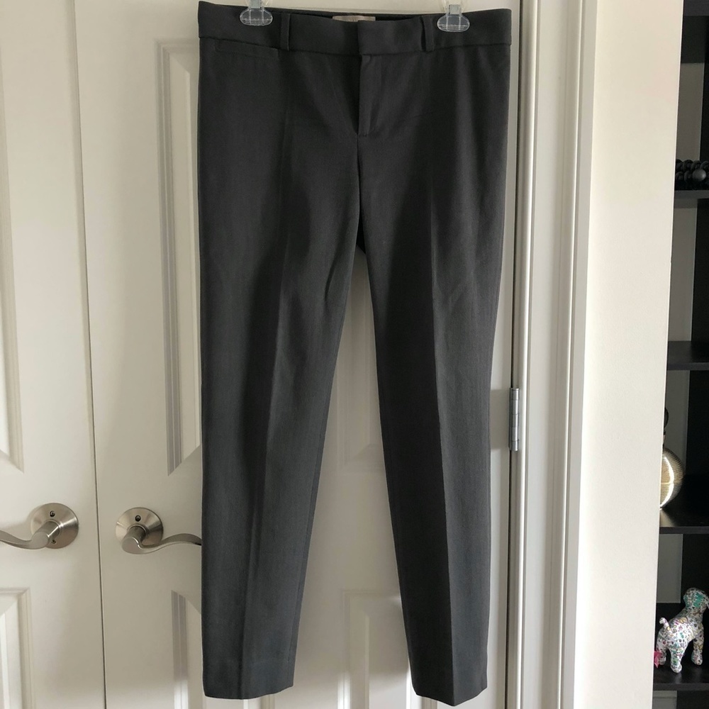 Banana Republic Sloan Fit Trouser Office Pants In Grey Size 6 - Picture 3 of 8